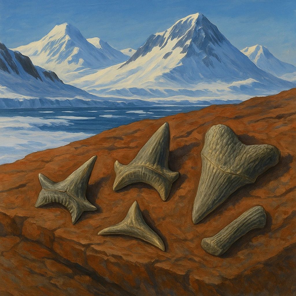 Shark Fossils At Portal Mountain