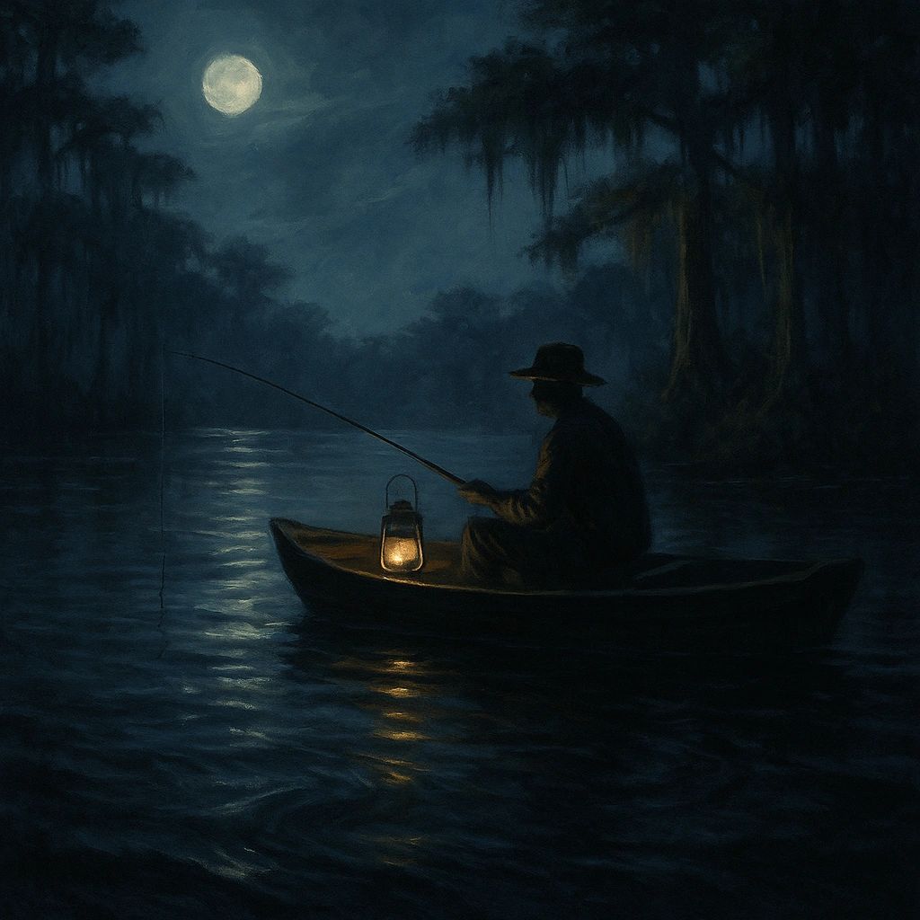 Night Fishing in Bayou Lafourche
